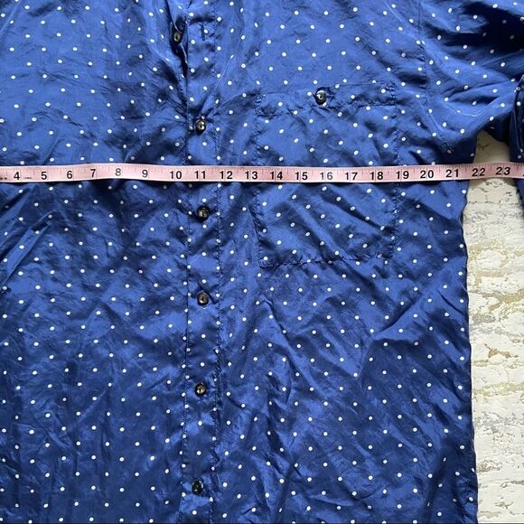 Santana Vintage 100% silk button down - Picture 10 of 11